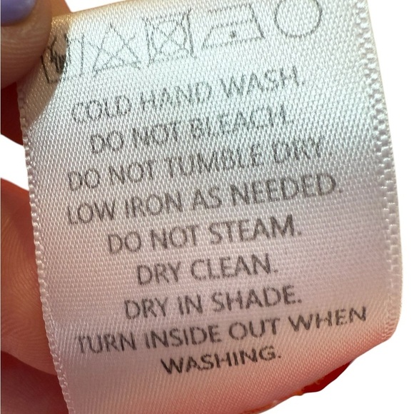 Shilla Exotic Cascade Top Crepe Flowing Ruffle Sleep LS Top in Orange Size Small - Picture 9 of 16